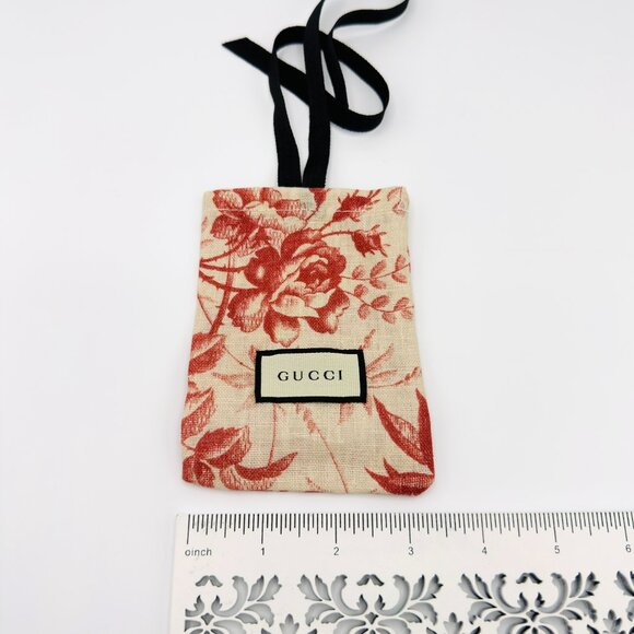 3769 GUCCI JEWELRY FABRIC DRAWSTRING BAG - Picture 3 of 4